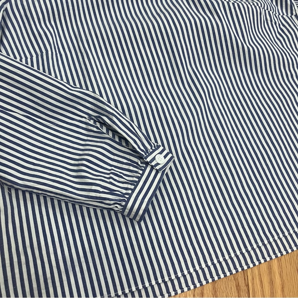 Veronica Beard Isla Striped One Shoulder Blouse - Picture 5 of 11